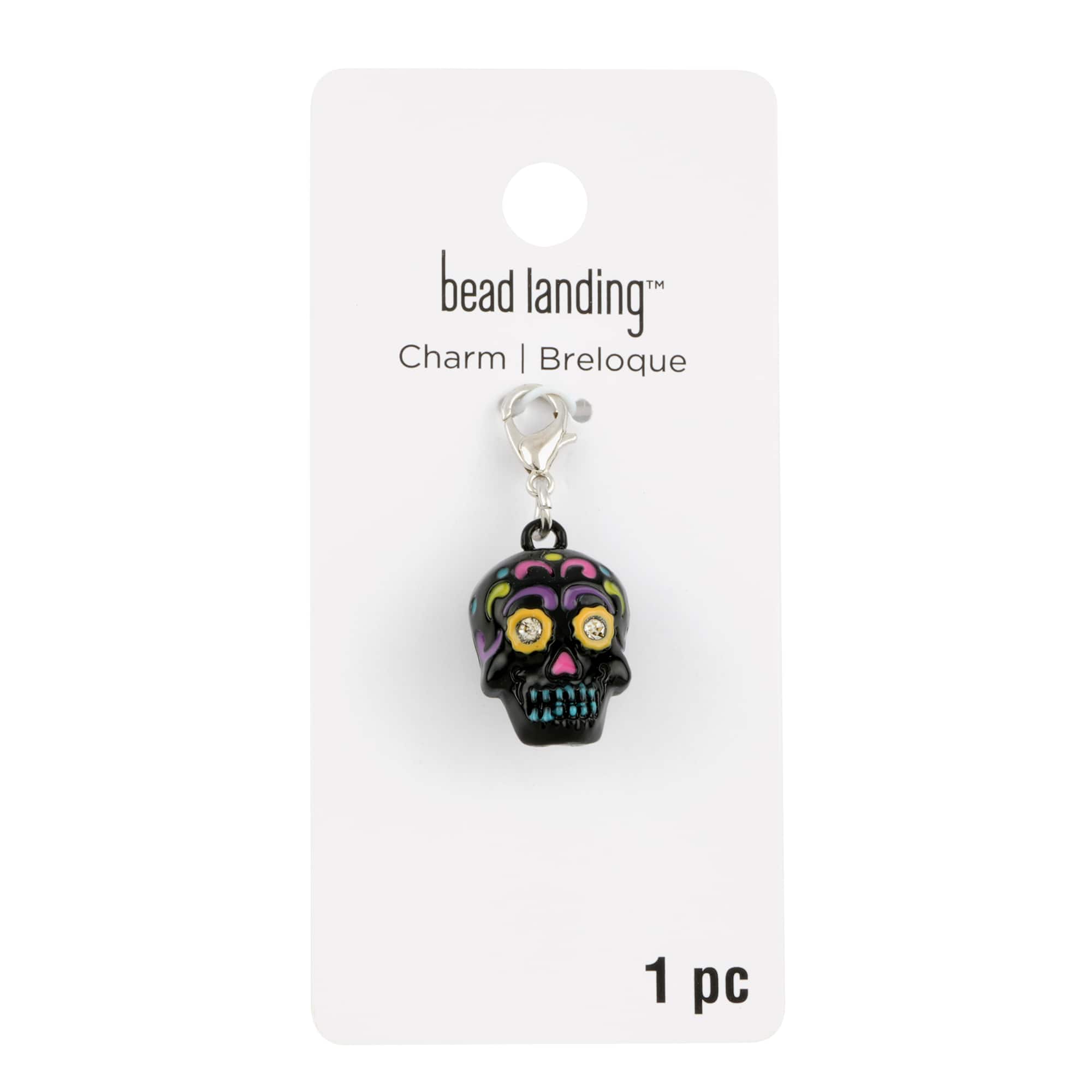 12 Pack: Day of the Dead Skull Charm by Bead Landing™